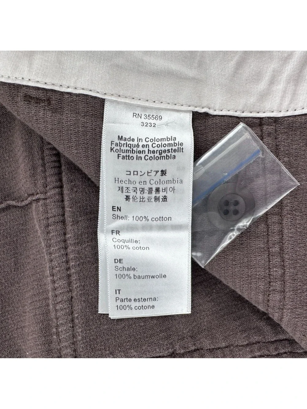 NEW Alpha Industries Corduroy Fatigue Pant Chocolate 32/32 Regular Fit Low Waist